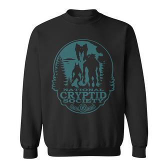 Bigfoot Dogman Mothman Ufo National Cryptid Society Crest Sweatshirt - Geschenkecke