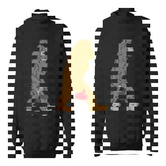 Bigfoot Heart In Love Cœur Humoristique Pour La Saint-Valentin Sweater e - Cadeauxyz