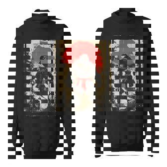 Bigfoot Samurai Japanese Sword Sasquatch Sweatshirt - Seseable