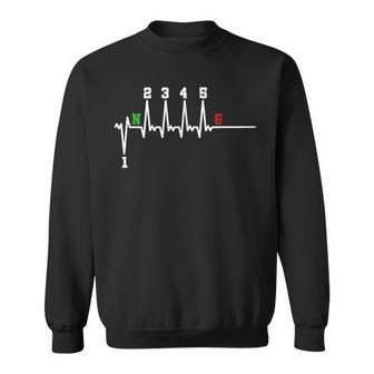 Biker Saying Motorcycle 1N23456 Ecg Heartbeat Motorcycle Biker Sweatshirt - Geschenkecke