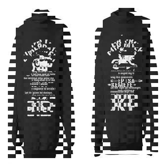 Biker's Prayer Vintage Motorcycle Biker Motorcycling Biking Sweatshirt - Monsterry