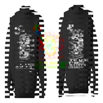Birthday Boy 8Th Birthday I'm 8 Year Old Gamer Number Sweatshirt | Mazezy