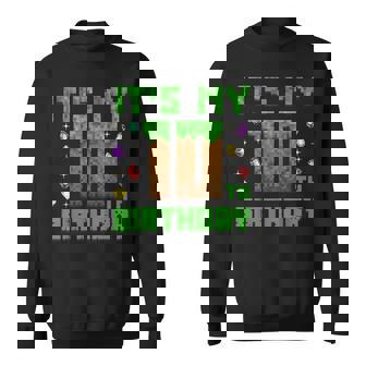 Birthday Boy It's My 10Th Birthday Gamer Pixel Number Sweatshirt - Thegiftio UK