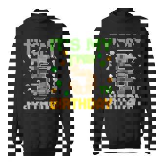 Birthday Boy It's My 5Th Birthday Gamer Pixel Number Sweatshirt | Mazezy