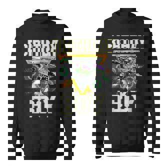 Birthday Boy Monster Trucks Are My Jam Family Matching Sweatshirt - Thegiftio UK