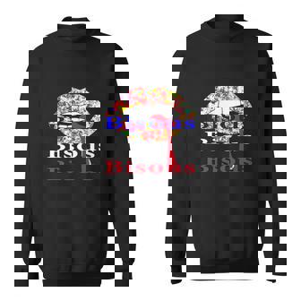 Bisous French Kisses For Valentine's Day Romantic Lover Premium Sweatshirt - Monsterry