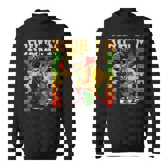 I Am Black History Dabbing Afro Boy Black History Month Sweatshirt | Mazezy
