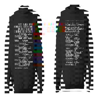 Black History Month What We Learn From Black History Sweatshirt - Seseable