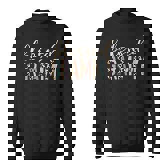 Blessed Grammy Cute Leopard Print Sweatshirt - Thegiftio UK