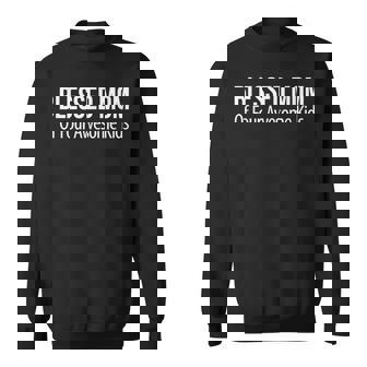 Blessed Mom Of Four Awesome Kids Sweatshirt - Monsterry