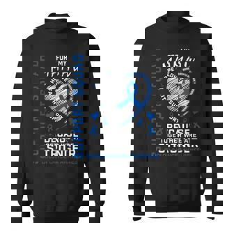 Blue Colon Cancer Awareness Mamaw Support Squad Colorectal Sweatshirt | Mazezy