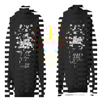 Blue Eyes Unicorn Aunt Awesome Floral Bouquet Outfit Tank Top Sweatshirt - Monsterry