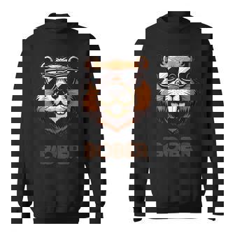 Bober BóBr Kurwa Polish Internet Meme Beaver Sweatshirt - Monsterry