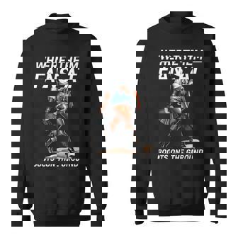 Boot Cowboy Western Cowgirl Linedance Where Them Fans At Sweatshirt | Seseable CA