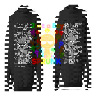 Boy Who Loves Sprunki For Birthday Decoration Oren Simon Sweatshirt | Seseable UK