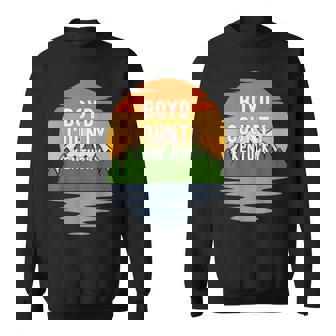 From Boyd County Kentucky Vintage Sunset Sweatshirt - Monsterry