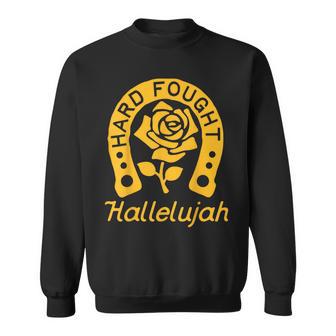 Brandon Hard Fought Hallelujah Praise Jesus Lake Merch Sweatshirt - Thegiftio UK