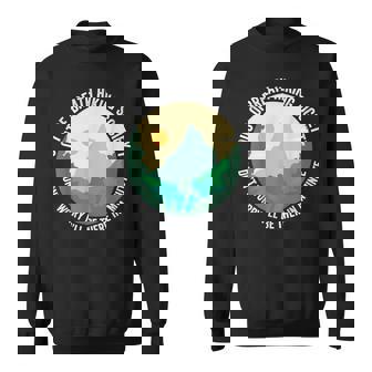 Out Of Breath Hiking Society Hiker Trekking Backpacker Sweatshirt - Monsterry