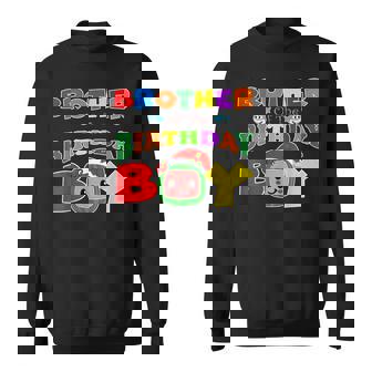 Brother Of The Birthday Boy Melon Family Matching Sweatshirt - Seseable