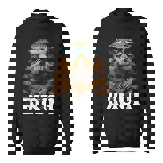 Bruh The Groundhog Woodchuck Photo Ground-Hog Day Bruh Sweatshirt | Mazezy