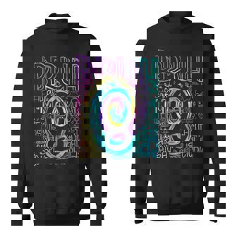 Bruh I'm 8 Year Old It's My 8Th Birthday Boy Retro Tie Dye Sweatshirt - Thegiftio