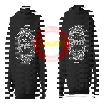 Bruno Prénom Personnalisé Bruno L'original Lerai L'unique Sweater e - Cadeauxyz