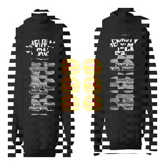 Burger 6-Pack Abs Hamburger Cheeseburger Sandwich Sweatshirt - Monsterry