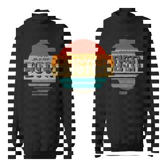 Buster Name Retro Vintage Sunset Limited Edition Sweatshirt - Monsterry