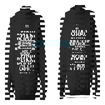 Cadeau Homme Humour Prénom Personnalisé Bertrand Sweater e - Cadeauxyz