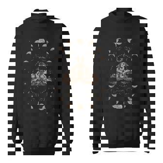 Cadeaux D'astrologie Pour Les Fans Gothiques Phases De La Lune Occulte Mystique Lune Goth Motte Noir Uni Classic Short Sleeves -Adultes S Sweater e - Cadeauxyz