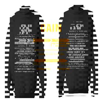 Cain Completely Unexplainable Name Shirt Front Print 1kana Sweatshirt - Monsterry