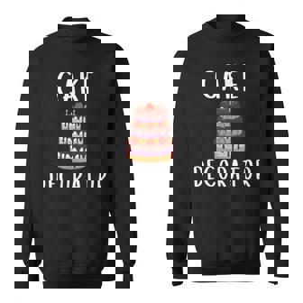 Cake Decorator Uniform For Wedding Cake Bakers Decorate Cake Sweatshirt - Monsterry