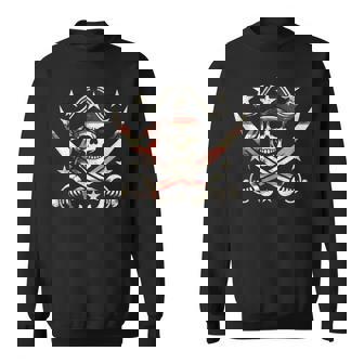 Calico Jack Sword Pirate Flag Jolly Roger Graphic Tank Top Sweatshirt - Monsterry