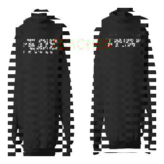Candy Cane Teacher Educators Festive Xmas Holiday Christmas Sweatshirt - Monsterry