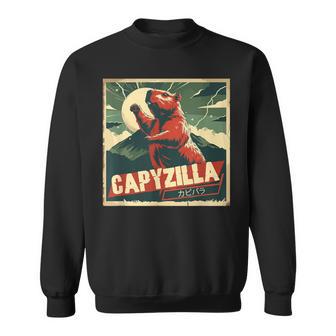 Capybara Capybara Rodent Capyzilla Sweatshirt - Thegiftio UK