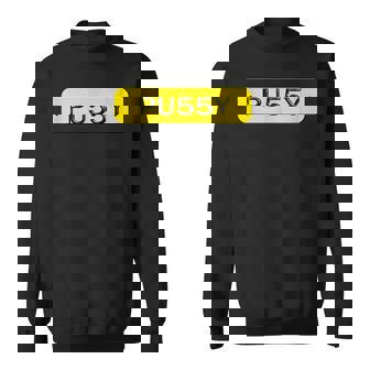 Car Vehicle Number Plate PU55Y Pet Cuddly Fluffy Fun Shirt Sweatshirt - Monsterry