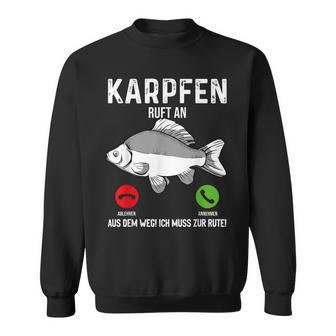 Carp Fishing I Saying Angler Dad Carp Fishing Sweatshirt - Geschenkecke