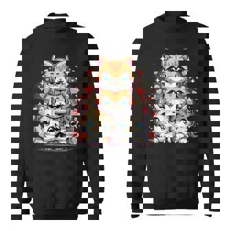 Cat Cute Anime Kawaii Cats Sweatshirt - Monsterry