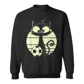 Cat Footballer Cats Cute Cat Sweatshirt - Geschenkecke