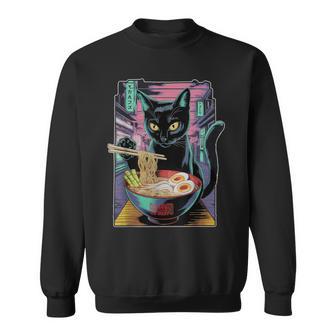 Cat Ramen Anime Manga Kawaii Otaku Fashion Cat Streetwear Sweatshirt - Geschenkecke