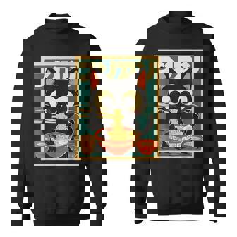 Cat Ramen Japanese Japanese Kawaii Anime Sweatshirt - Monsterry