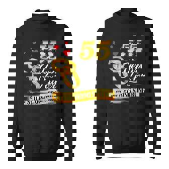 Celebrate 55 Years Of Marriage 55th Wedding Anniversary Sweatshirt - Monsterry