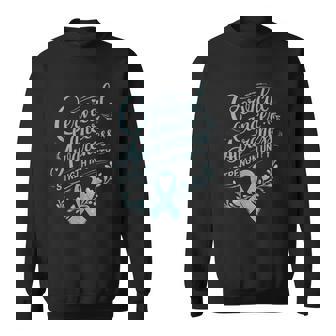 Cervical Cancer Awareness Strength In Unity Support Sweatshirt - Monsterry