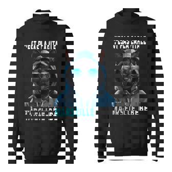 C'est Pas La Capitale C'est Marseille Bébé Humour Chat Sweater e - Cadeauxyz