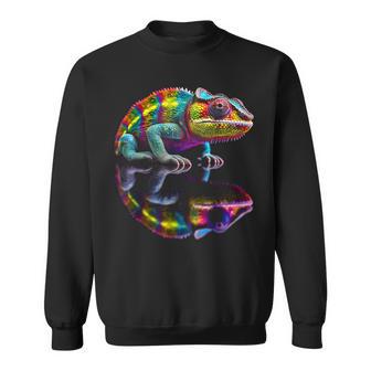 Chameleon Animal Graphic Illustration Chameleon Sweatshirt - Geschenkecke