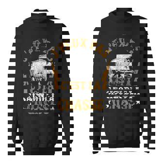 Chasseur Humour Sanglier J'peux Pas C'est La Saison Chasse Sweater e - Cadeauxyz