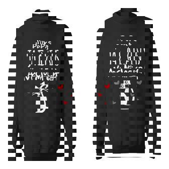 Chat Humour Je Peux Pas J'ai Câlins Avec Mon Chat Sweater e - Cadeauxyz
