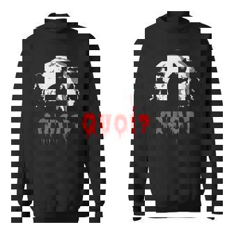 Chat Noir Quoi Chat Noir Meurtrier Drôle Avec Couteau Sweater e - Cadeauxyz