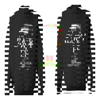 Chatty Elf Family Matching Christmas Talkative Sweatshirt - Monsterry