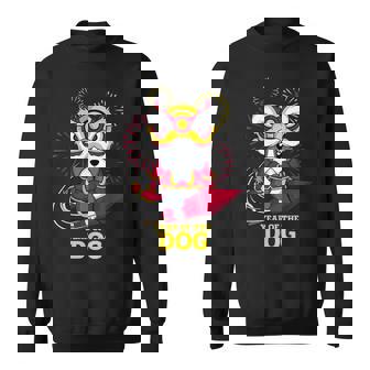 Chinese New Year Of The Dog 2030 Zodiac Sign Fireworks Sweatshirt - Monsterry